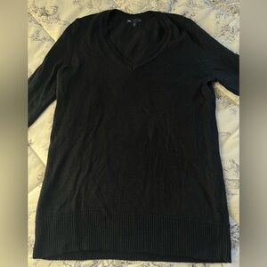 Gap Luxe black v neck sweater